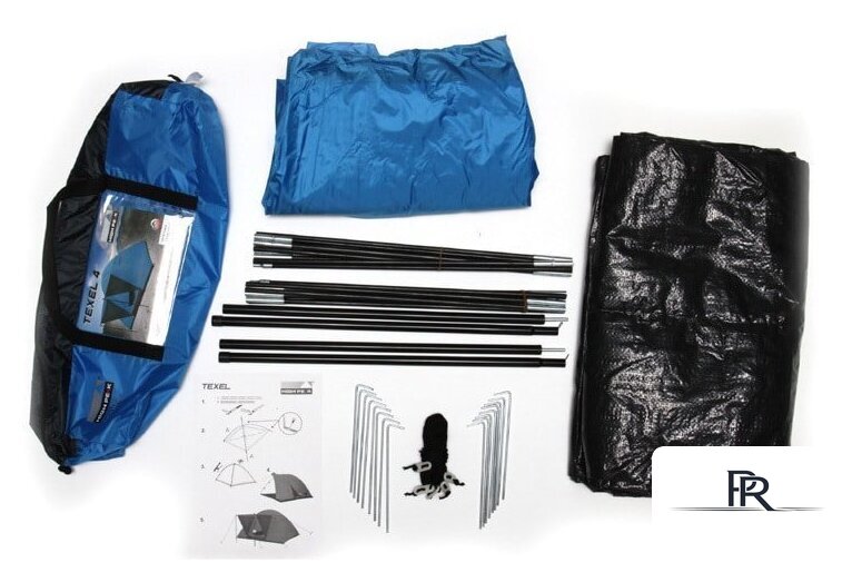 Треккинговая палатка High Peak Texel 4 10179 (синий) - Изображение №7 — Интернет-магазин ПроЗаказ