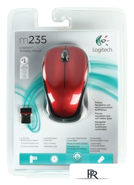 Мышь Logitech Wireless Mouse M235 Red (910-002497) - Изображение №7 — Интернет-магазин ПроЗаказ