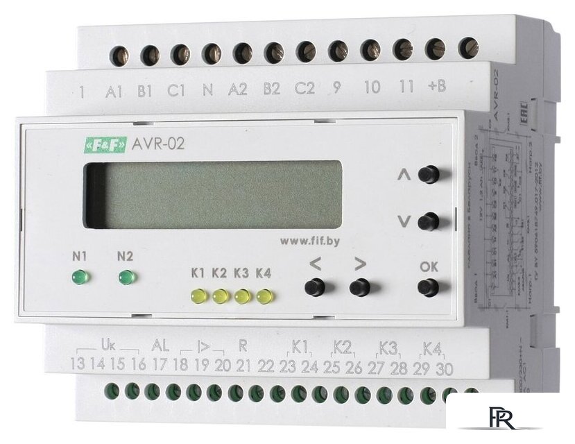 Реле контроля фаз Евроавтоматика F&F AVR-02 EA04.006.004 - Изображение №1 — Интернет-магазин ПроЗаказ
