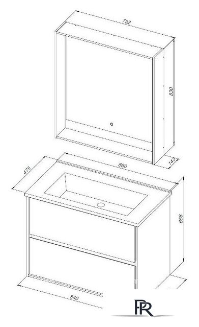  Aquanet Тумба под умывальник Милан 85 316703 - Изображение №7 — Интернет-магазин ПроЗаказ