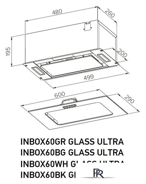 Кухонная вытяжка Meferi INBOX60BK Matt Glass Ultra - Изображение №14 — Интернет-магазин ПроЗаказ