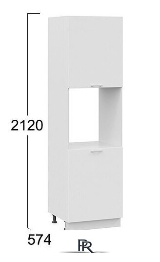 Шкаф напольный Трия Габриэлла 1П6 (белый/сноу) - Изображение №3 — Интернет-магазин ПроЗаказ