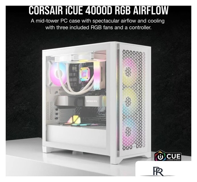Корпус Corsair iCUE 4000D RGB Airflow CC-9011241-WW - Изображение №2 — Интернет-магазин ПроЗаказ