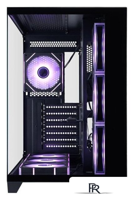 Корпус 1stPlayer MEGAVIEW MV8-TP ARGB MV8-TP-BK-6FC7R-1FC7-HUB2 (черный) - Изображение №4 — Интернет-магазин ПроЗаказ