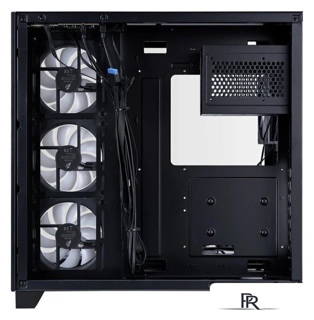 Корпус 1stPlayer MEGAVIEW MV8-TP ARGB MV8-TP-BK-6FC7R-1FC7-HUB2 (черный) - Изображение №7 — Интернет-магазин ПроЗаказ