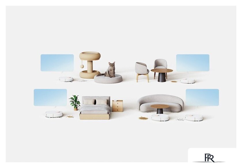 Робот-пылесос Xiaomi Robot Vacuum H40 OV51 (евровилка, белый) - Изображение №19 — Интернет-магазин ПроЗаказ