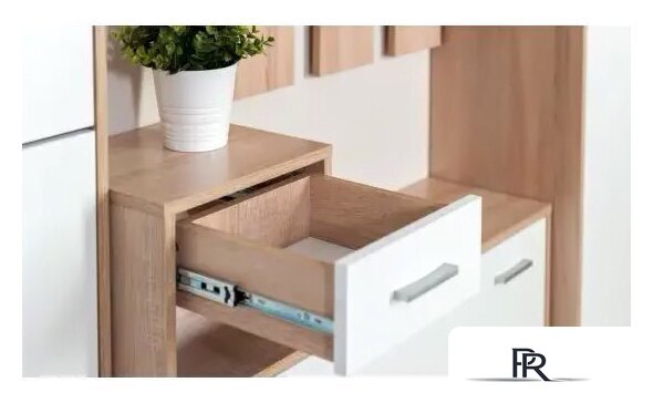 Стенка Империал Интер в прихожую (дуб сонома/белый) - Изображение №11 — Интернет-магазин ПроЗаказ