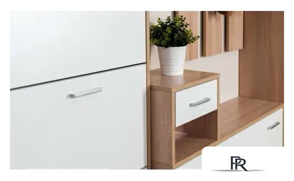 Стенка Империал Интер в прихожую (дуб сонома/белый) - Изображение №7 — Интернет-магазин ПроЗаказ