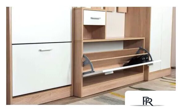 Стенка Империал Интер в прихожую (дуб сонома/белый) - Изображение №10 — Интернет-магазин ПроЗаказ