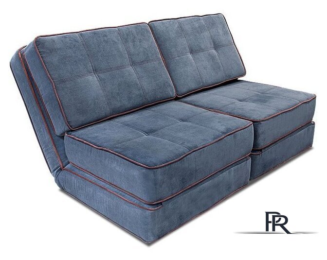 Кресло-кровать Лама-мебель Раскладное Марио (Bahama Denim/Bahama Grey) - Изображение №7 — Интернет-магазин ПроЗаказ