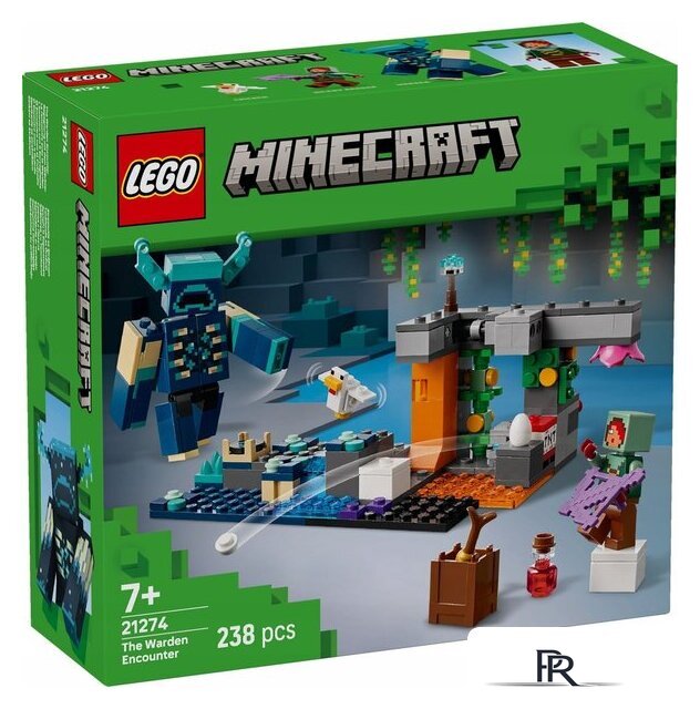 Конструктор LEGO Minecraft Встреча с надзирателем 21274 - Изображение №1 — Интернет-магазин ПроЗаказ