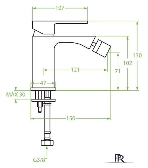 Смеситель Laveo Kvadrato BLQ 032D - Изображение №2 — Интернет-магазин ПроЗаказ