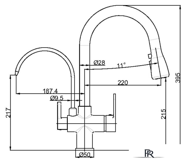 Смеситель Maxonor Pure Life PL4560 - Изображение №11 — Интернет-магазин ПроЗаказ