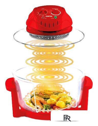 Аэрогриль (аэрофритюрница) CENTEK CT-1456 (красный) - Изображение №2 — Интернет-магазин ПроЗаказ