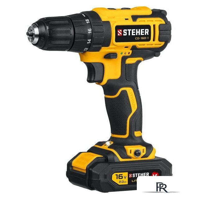 Дрель-шуруповерт Steher CD-160-1 (с 1-им АКБ, кейс) - Изображение №4 — Интернет-магазин ПроЗаказ