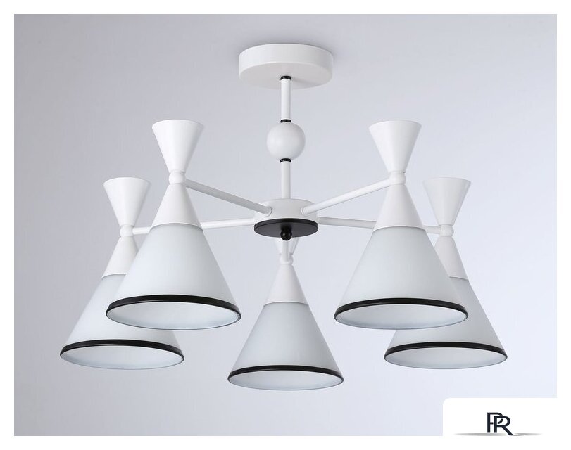 Люстра средней высоты Ambrella light Traditional TR3165/5 WH/BK - Изображение №2 — Интернет-магазин ПроЗаказ