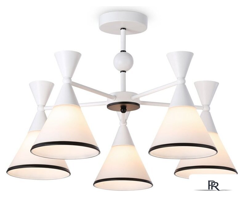 Люстра средней высоты Ambrella light Traditional TR3165/5 WH/BK - Изображение №1 — Интернет-магазин ПроЗаказ