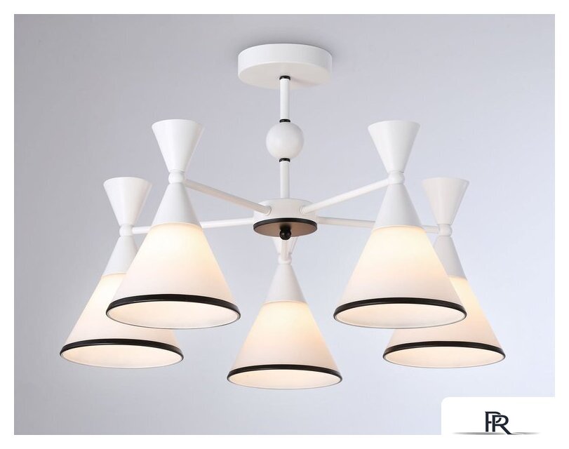 Люстра средней высоты Ambrella light Traditional TR3165/5 WH/BK - Изображение №3 — Интернет-магазин ПроЗаказ