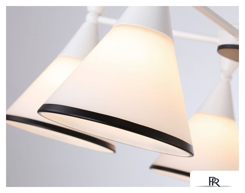 Люстра средней высоты Ambrella light Traditional TR3165/5 WH/BK - Изображение №5 — Интернет-магазин ПроЗаказ