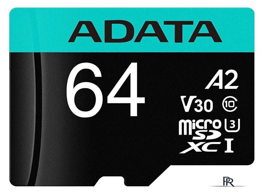 Карта памяти ADATA Premier Pro AUSDX64GUI3V30SA2-RA1 microSDXC 64GB (с адаптером) - Изображение №2 — Интернет-магазин ПроЗаказ