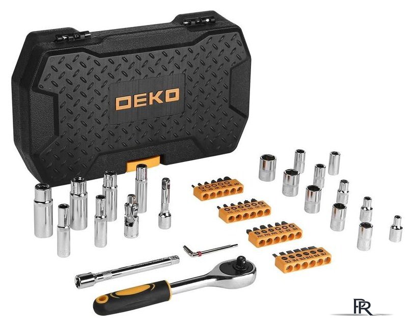 Набор трещотка с головками и битами Deko DKMT49 (49 предметов) - Изображение №3 — Интернет-магазин ПроЗаказ