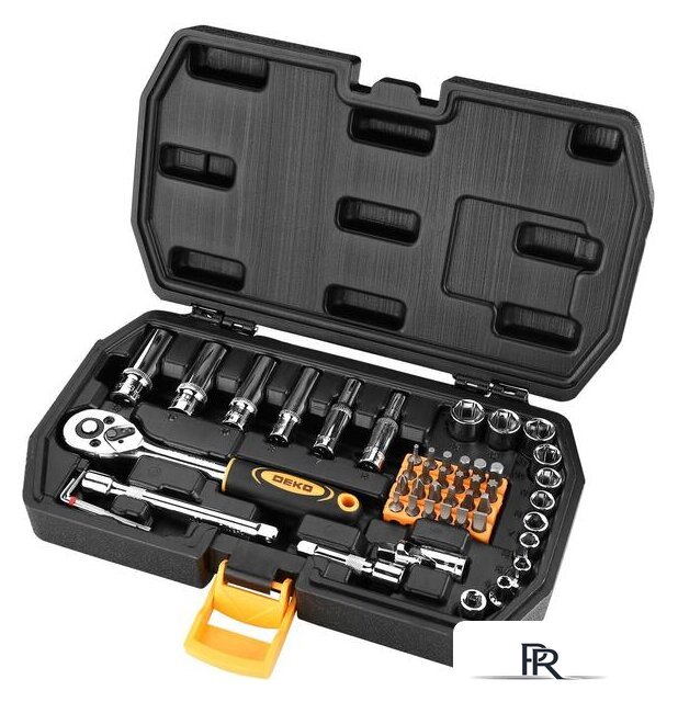 Набор трещотка с головками и битами Deko DKMT49 (49 предметов) - Изображение №5 — Интернет-магазин ПроЗаказ