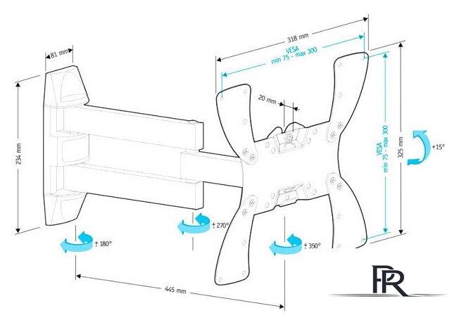 Кронштейн для телевизора Holder LCDS-5066 - Изображение №2 — Интернет-магазин ПроЗаказ
