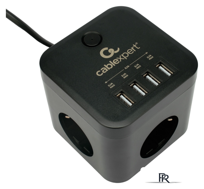 Сетевой фильтр Cablexpert CUBE-3-U4-B-1.5 - Изображение №1 — Интернет-магазин ПроЗаказ
