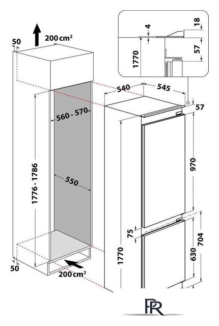 Холодильник Whirlpool WHC18 T132 - Изображение №9 — Интернет-магазин ПроЗаказ