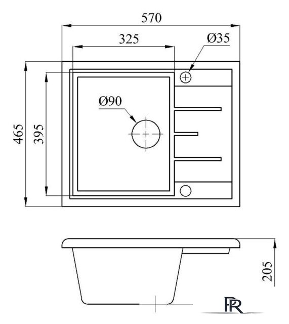 Кухонная мойка БелЭворс Mila L + смеситель W4998-4 (бежевый) - Изображение №6 — Интернет-магазин ПроЗаказ
