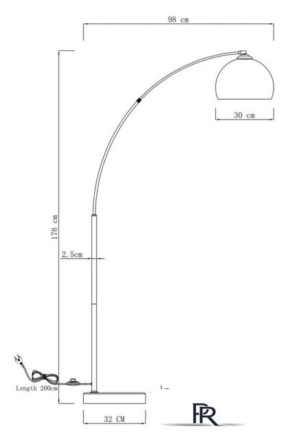 Торшер Moderli Arco V10993-F - Изображение №2 — Интернет-магазин ПроЗаказ