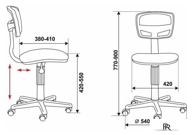 Офисное кресло Бюрократ CH-299NX (черный) - Изображение №6 — Интернет-магазин ПроЗаказ