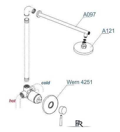 Душевая система  Wasserkraft A12497 - Изображение №4 — Интернет-магазин ПроЗаказ