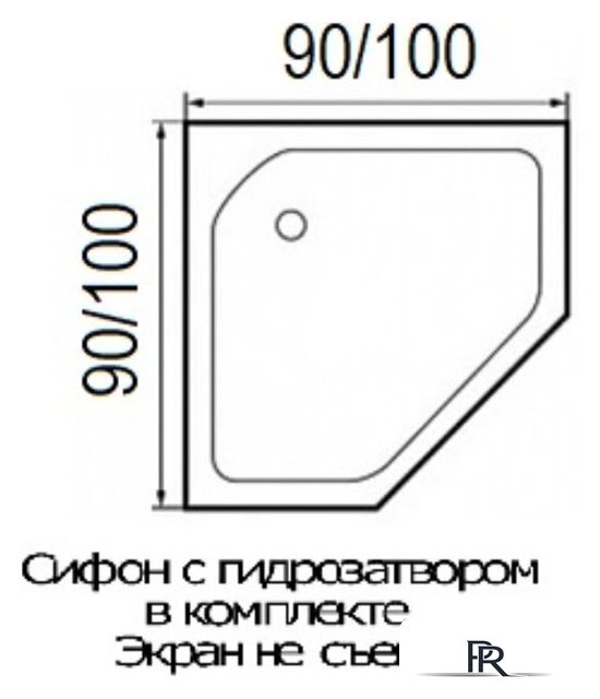 Душевая кабина River Penta 100 (без крыши) - Изображение №3 — Интернет-магазин ПроЗаказ