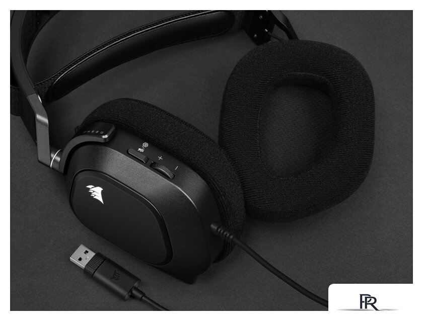 Наушники Corsair HS80 RGB USB (карбон) - Изображение №7 — Интернет-магазин ПроЗаказ