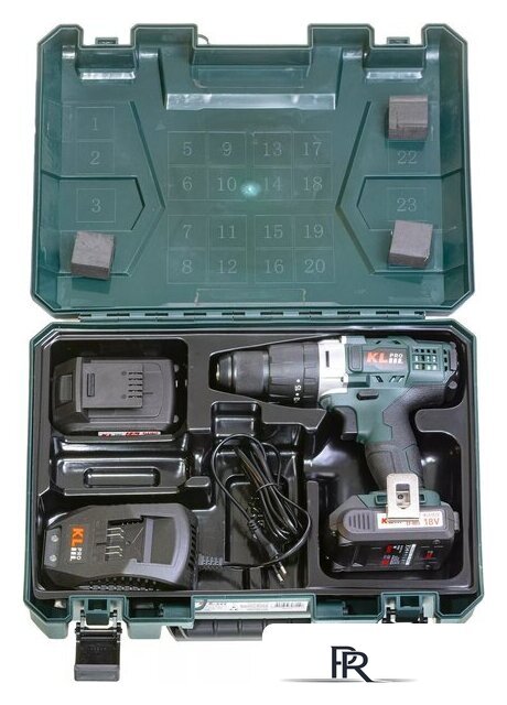 Ударная дрель-шуруповерт KLPRO KLDM18-20 (с 2-мя АКБ, кейс) - Изображение №11 — Интернет-магазин ПроЗаказ