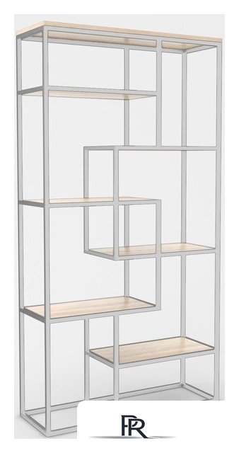 Стеллаж Hype Mebel Зиг-Заг-2 120x200 (белый/древесина белая) - Изображение №1 — Интернет-магазин ПроЗаказ