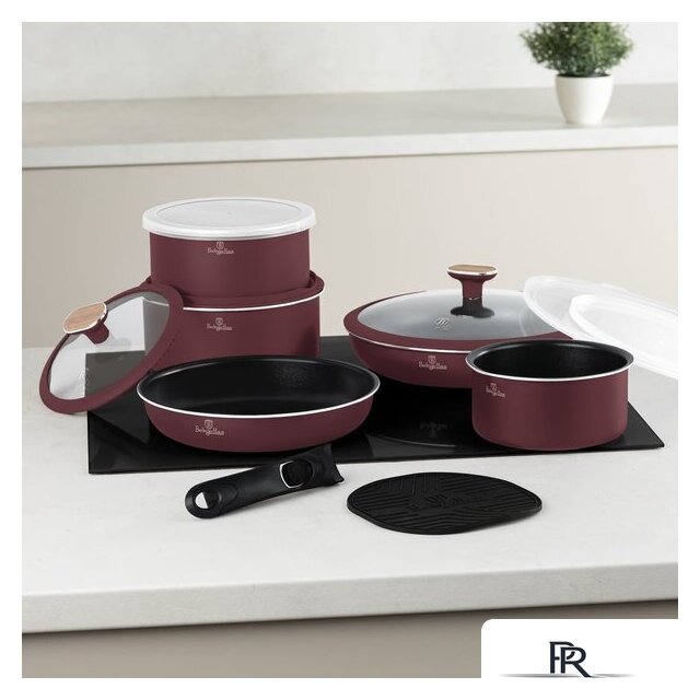Набор кастрюль Berlinger Haus Leonardo Nordic Collection BH-8418 - Изображение №2 — Интернет-магазин ПроЗаказ