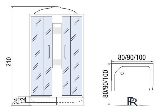 Душевая кабина Мономах 80/24 С МЗ - Изображение №10 — Интернет-магазин ПроЗаказ