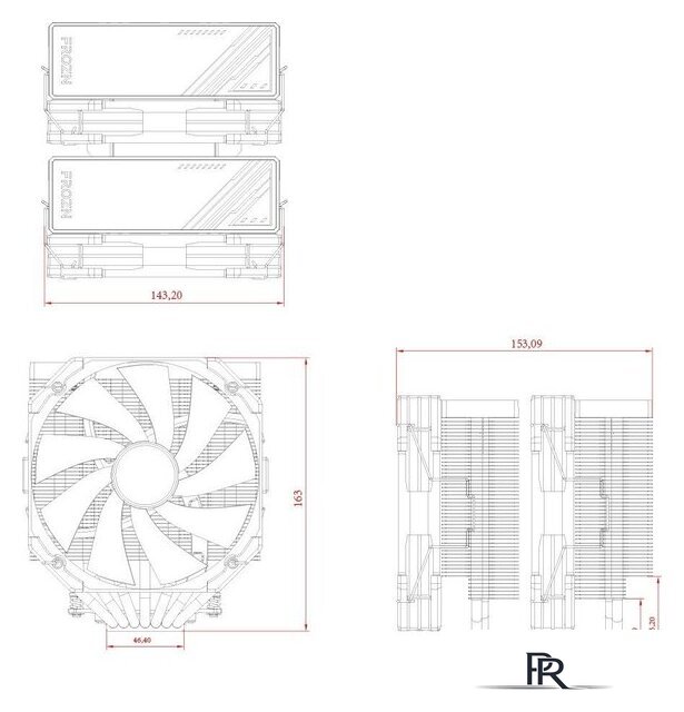 Кулер для процессора ID-Cooling Frozn A720 Black - Изображение №6 — Интернет-магазин ПроЗаказ
