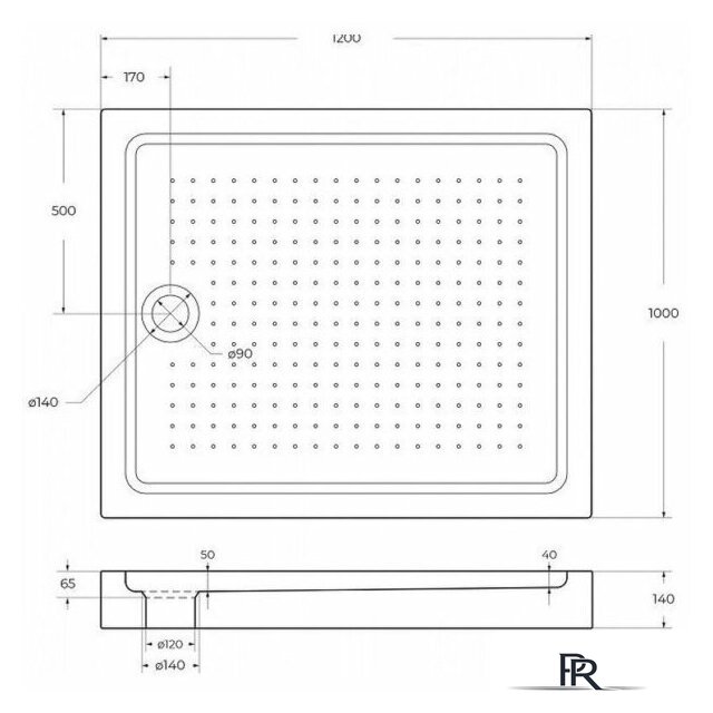 Душевой поддон BelBagno TRAY-BB-AH-120/100-15-W 120x100 - Изображение №7 — Интернет-магазин ПроЗаказ