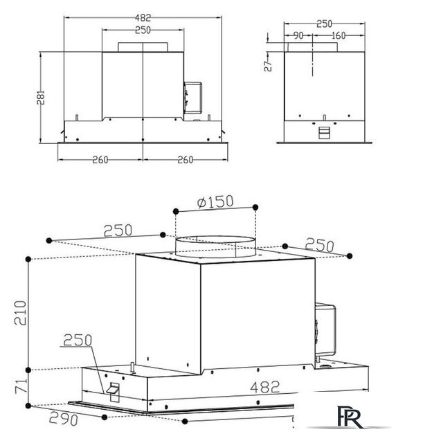 Кухонная вытяжка Korting KHI 6099 ICGN - Изображение №10 — Интернет-магазин ПроЗаказ