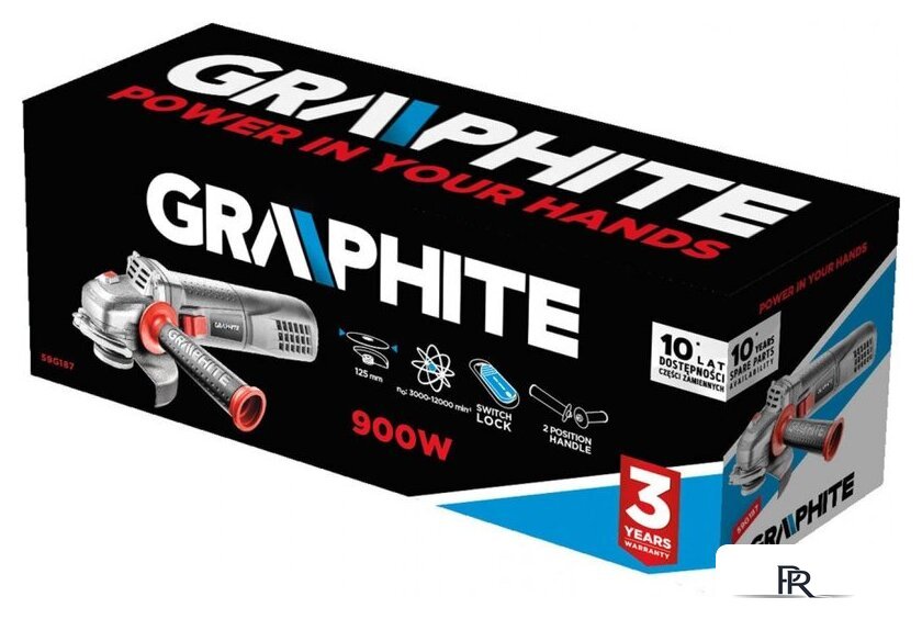 Угловая шлифмашина GRAPHITE 59G187 - Изображение №10 — Интернет-магазин ПроЗаказ