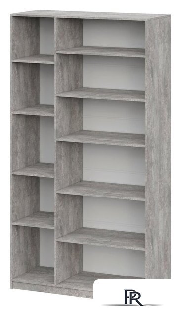 Шкаф распашной Mio Tesoro ШК 5 1200 3-х створчатый (цемент светлый/белый шагрень) - Изображение №6 — Интернет-магазин ПроЗаказ