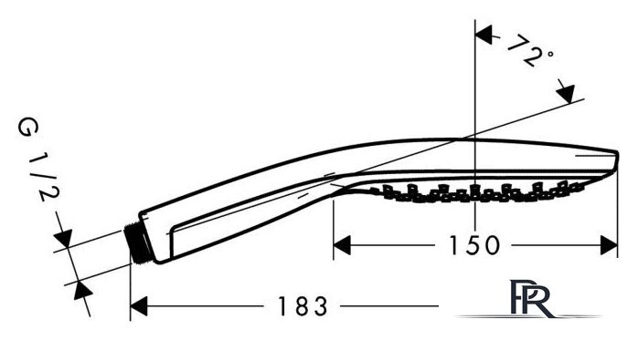 Душевая лейка Hansgrohe Raindance Select S 150 Air (28587000) - Изображение №2 — Интернет-магазин ПроЗаказ