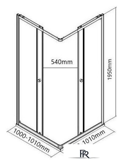 Душевой уголок MaybahGlass MGY-1331-6 (графит матовый стекло/черный) - Изображение №6 — Интернет-магазин ПроЗаказ