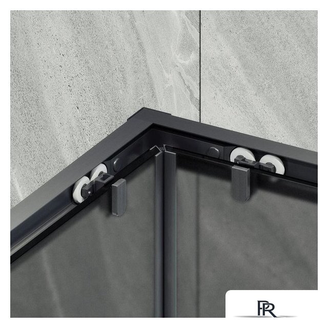 Душевой уголок MaybahGlass MGY-1331-6 (графит матовый стекло/черный) - Изображение №4 — Интернет-магазин ПроЗаказ