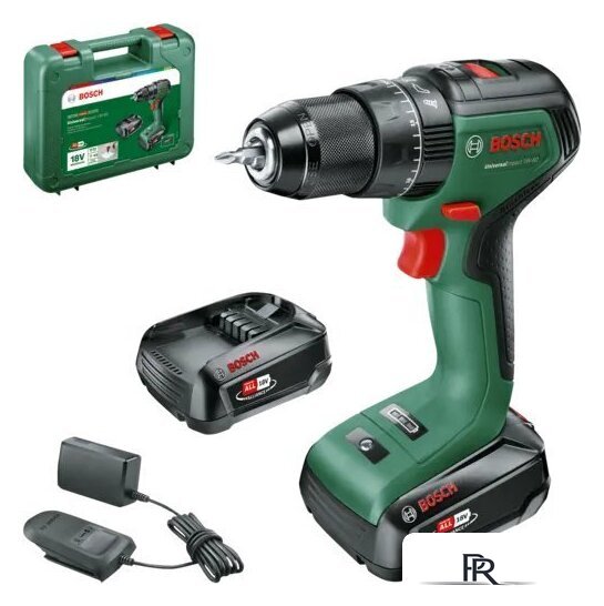 Ударная дрель-шуруповерт Bosch UniversalImpact 18V-60 06039D7102 (с 2-мя АКБ 2 Ач, кейс) - Изображение №1 — Интернет-магазин ПроЗаказ