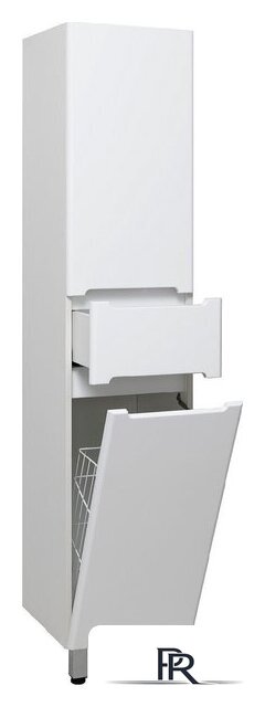  Runo Шкаф-пенал для ванной Парма 35 правый с корзиной (напольный/подвесной) - Изображение №6 — Интернет-магазин ПроЗаказ