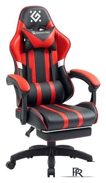 Игровое (геймерское) кресло Defender Colran (черный/красный) - Изображение №1 — Интернет-магазин ПроЗаказ